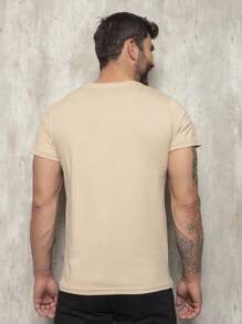 Men T-Shirts - 米色 - 查看 4