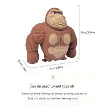 Đồ chơi bóp mới 2024 - Mô hình đồ chơi bóp chứa đầy cát Gorilla lớn, Đồ chơi giải tỏa căng thẳng, Quà tặng sinh nhật, Quà tặng Phục sinh, Quà tặng Giáng sinh, Quà tặng - Nhiều màu - Xem 9