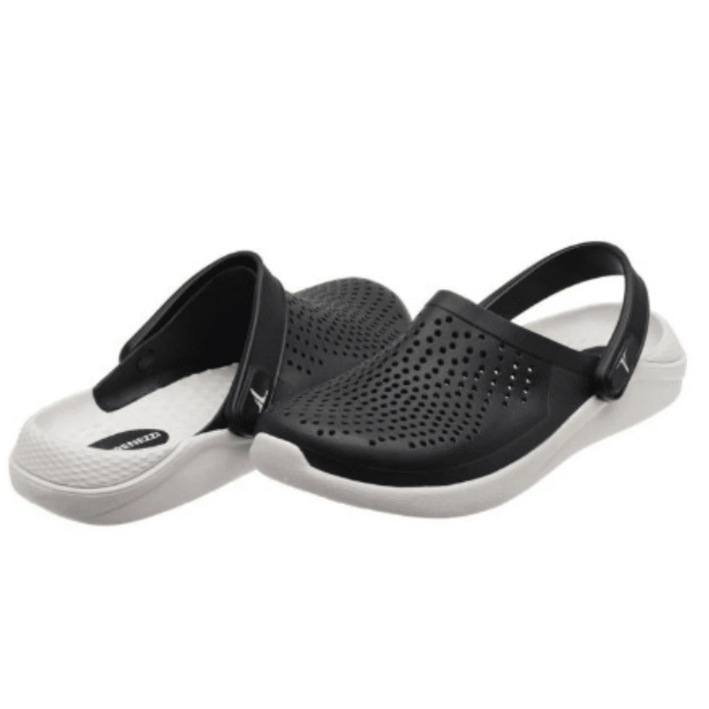Women Flip-Flops - 黑與白 - 查看 1
