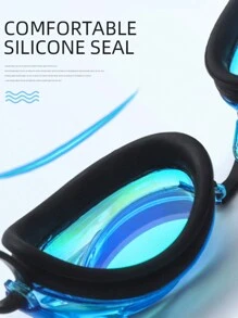 1pc Swim Goggles - Swimming Goggles, Professional Anti Fog No Leaking Protection Wide View Swim Goggles For Women Men Adult