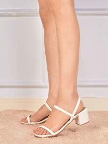 Takata Women Heeled Sandals - 白色 - 查看 2