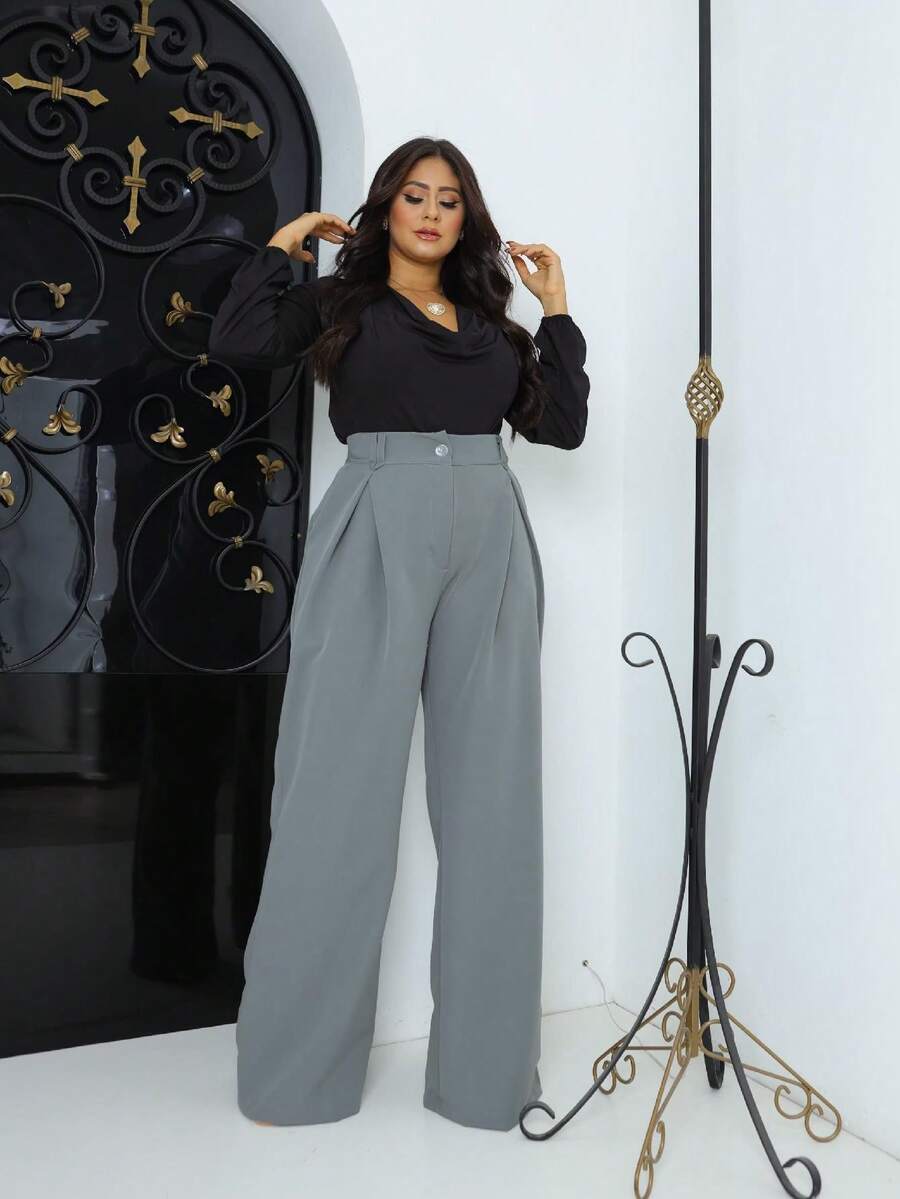 Women Pants - Màu xám đen - Xem 1
