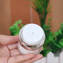 1入裝化妝品容器，亞克力氣動泵瓶，旅行真空瓶，乳霜乳液樣品容器，液體化妝品旅行瓶 - 白色 - 查看 4