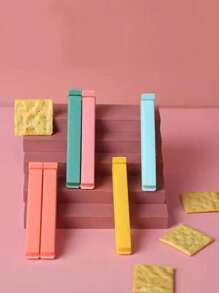 2/10 piezas Clip de sellado de plástico para té, bocadillos, leche en polvo y bolsas de conservación de alimentos, clip de sellado a prueba de humedad - Multicolor - Ver 11