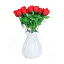 20/10/5/3入組人工小玫瑰花套裝，適用於家居裝飾、客廳、電視櫃、臥室、餐桌、婚禮、派對等 - 玫瑰紅 - 查看 7