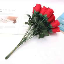 20/10/5/3入組人工小玫瑰花套裝，適用於家居裝飾、客廳、電視櫃、臥室、餐桌、婚禮、派對等 - 玫瑰紅 - 查看 10