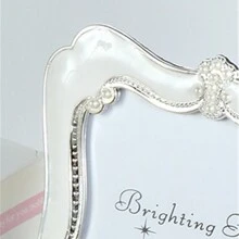 1pc European Pearl Decorative Photo Frame With Fresh And Minimalist Design, 6 Inches, 7 Inches, And 10 Inches, Made Of Gorgeous ABS Plastic Material, Suitable For Creative Decoration Of Living Rooms, Bedrooms, Offices, And Home. Photo Frame And Table (Random Inner Paper) Gifts Birthday Graduation - Silver White - View 5