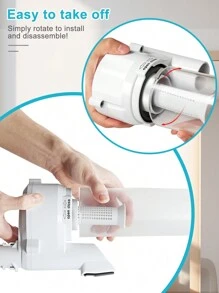 Makita Compatible 13.53oz Large Capacity Integrated Gas Cyclone Attachment For Cordless Vacuums - White - View 6