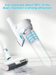 Makita Compatible 13.53oz Large Capacity Integrated Gas Cyclone Attachment For Cordless Vacuums - White - View 7