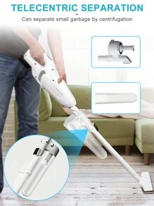 Makita Compatible 13.53oz Large Capacity Integrated Gas Cyclone Attachment For Cordless Vacuums - White - View 3