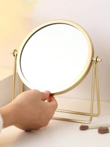 Hộp đơn đóng gói Gương để bàn bằng kim loại đơn giản, Gương trang điểm tại nhà có thể xoay cho phòng ngủ, Gương trang điểm bằng sắt - Nhiều màu - Xem 6