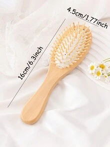 1 PIEZA Peine de madera de estilo minimalista para masaje en los meridianos, cepillo de cabello exquisito y antiestatico para el hogar, sin daño al cabelludo, peine con bolsa de aire apto para hombres y mujeres peines peine pelo cepillo pelo de peines cepillo pelo - Multicolor - Ver 8