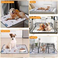 1 Piece Washable Pee Pads For Dogs, Multi-Functional Waterproof Pet Pads, Reusable Dog Pee Pads, Large Waterproof Puppy Pee Pads,  Pet Training Pads For Potty, Crate, Kennel, Couch, Car, For Pets From 5.5lbs-88lbs