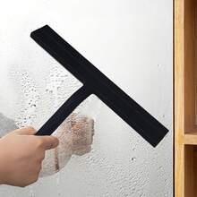 1入實用玻璃窗刮水器，鏡子清洗器，肥皂清潔器，浴室和廚房磁磚清潔工具 - 彩色 - 查看 5
