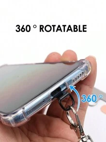 304#不銹鋼手機夾手機墊手機掛繩手機殼充電口固定墊 - 彩色 - 查看 8