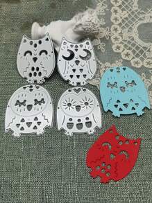 1pc Owl Design Die-Cutting Mold, Assisted Tool For DIY Journaling