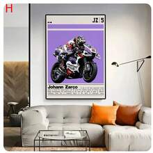 1PC Modern Motorcycle Racing Sports Wall Art Moto  Fans Canvas Painting Poster Decor For Bedroom Living Room Office Frameless - Red - View 40