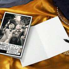 1pc Best Friend Humorous Birthday Card, Thank You Friendship Greeting Card, With Envelope - Suitable For Class Reunions, Birthday Parties, And Elderly Social Gatherings - Unusual Gift For Best Friends,Christmas