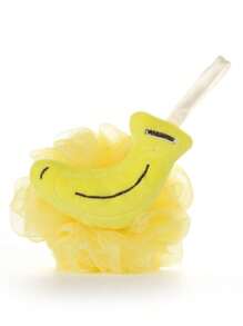 1pc Cute Fruit Shaped Bath Sponge For Kids, Soft & Skin-Friendly Baby Bathing Loofah With Ribbon - Multicolor - View 17