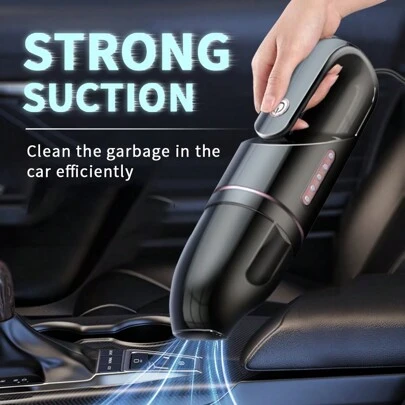 Mini Car Vacuum Cleaner - Powerful Suction, High Performance, Compact & Efficient, 12V Power - Easily Clean Every Crevice And Groove Of Car Interior