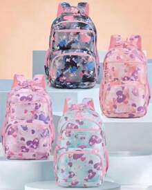 Linda mochila para estudiantes ,mochila para niñas y señoritas , dulces, encantadoras, ligeras y casuales, mochilas escolar simple con cremallera de gran capacidad con cute diseño , mochila de femeninas y estudiantes de secundaria deportivas, mochilas de viaje ,mochila de hombro con estilo casual , regalo para novia ,hijas y estudiantes femeninas ,mochila cute . - Negro - Ver 1