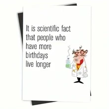 1張生日賀卡，祝福卡，祝您一切順心如意，表達真心的祝願 - 彩色 - 查看 14