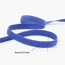 1 pieza de 5 yardas Cinta elástica de 7mm, banda de goma elástica para costura y banda elástica para la cintura. Cuerda elástica para estirar para mascarillas de bricolaje y correa de cordón - Elige colores - Ver 3