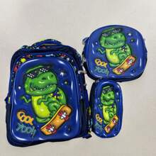 Mochila 3D Infantil 3 en 1 con luz led, Divertidos Estampados Multicompartimento ALEATORIO - Niño - Ver 2