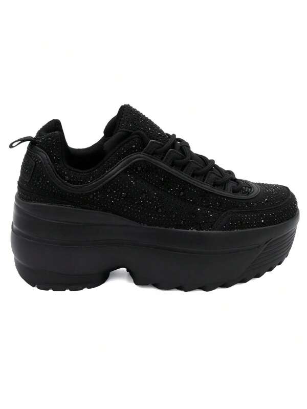 Tenis Sneakers con Brillos Casual para Mujer Hanna MX Kate Sky