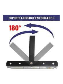 Paquete 2 Pieza Reflector Led Exteriores Luminario Ultra Delgado 50 Watts 110v Luz Blanco Frío, Resistente Al Clima, Ahorro de - Negro - Ver 2