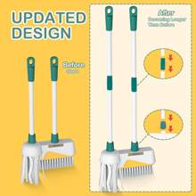 Kids' Pretend Play Cleaning Toy Set With Vacuum, Broom, Mop, Cleaning Car, Tool Kit For Cleaning And Housekeeping