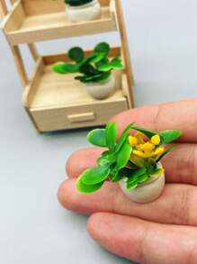 1pc Doll House Miniature Plant Model - Finished Flowers & Plants For Landscape Decoration - 1PC Mixed Colors, Multiple Styles, Random - View 6