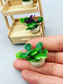 1pc Doll House Miniature Plant Model - Finished Flowers & Plants For Landscape Decoration - 1PC Mixed Colors, Multiple Styles, Random - View 5