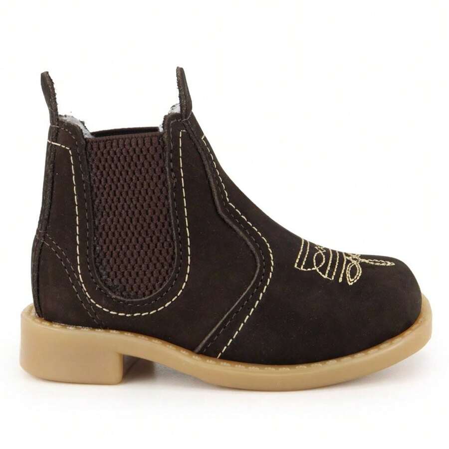 Men's Men's Genuine Leather Boots For Boys Texana Country - 咖啡棕 - 查看 1