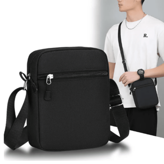 Oxford Shoulder Bag Mini Black Mobile Phone Bag Waist Pack Men Simple And Casual Crossbody Bag Sling Bag Man Bag Cross Body Bag Side Bag Students School Supplies Fall Messenger Bag Cylinder Bag Old Money Christmas Gifts Scream Men Bag Winter Men Bag Funny Gifts Travel Holiday Thanksgiving Men's Bag Chest Bag Side Bags Satchel Bag Leather Bag Hobo Bag Tote Bag Black Bag Camping Sling Bag Summer Back To School Vacation Bag Pack Spring Purse New Life Items For Students Men Essentials