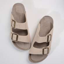 Women's Cork Insole Sandals,Soft Sandals,Adjustable Buckle Non-Slip Sandals - White - View 6