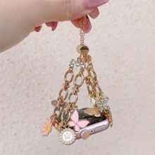 Bohemian DIY Creative Dopamine Vacation Style Bracelet Compatible With Apple Watch Band 38mm 40mm 41mm 42mm 44mm 45mm 46mm 49mm For Women, Handmade Fashion Watch Band Series For SE 10 9 8 7 6 5 4 3 2 1 Watch Strap Replacement - 898# - View 3