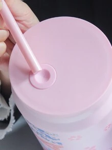 SNOOPY 1 件史努比保温瓶，大容量便携式保温杯，不锈钢咖啡杯带吸管，美观大方，适合女士，50 盎司 - 彩色 - 查看 12