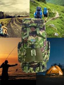 Men Functional Backpacks - xanh quân đội - Xem 4
