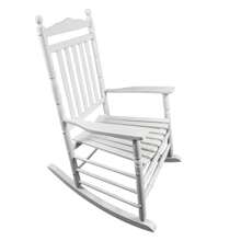 SILLA MECEDORA PARA ADULTOS DE BALCÓN O PORCHE - BLANCO - Blanco - Ver 6