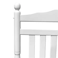 SILLA MECEDORA PARA ADULTOS DE BALCÓN O PORCHE - BLANCO - Blanco - Ver 9