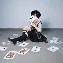 Bộ bài Poker Jumbo 54 lá, kích thước lớn với số lớn, thích hợp cho các trò chơi trong nhà/ngoài trời, tiệc tùng và lễ hội, Giáng sinh - Nhiều màu - Xem 3