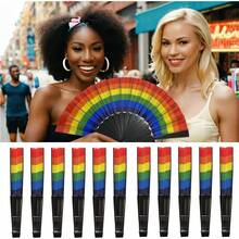 Bộ 2- Quạt Cầm Tay Có Thể Gập Lại, Quạt Cầm Tay Cầu Vồng Sáng Tạo - Thích Hợp Cho Hoạt Động Lễ Hội Âm Nhạc Và Dụng Cụ Khiêu Vũ - Lắc Nhẹ Nhàng Trong Mùa Hè Nóng nực Mang Lại Gió Mát - Không Gian Nhỏ Để Bảo Quản Và Mang Theo Tiện Lợi - Thích Hợp Cho Phụ Nữ Chăm Sóc Da, Trang Điểm, Tiệc Carnival , Âm nhạc, Khiêu vũ, Biểu diễn sân khấu, Bãi biển, Hoạt động xây dựng nhóm, Tiệc nghỉ lễ, Dã ngoại, Hoạt động ở trường, Trang trí nhà cửa, v.v. - Hoàn hảo cho các buổi biểu diễn trên sân khấu hoặc kịch - Nhiều màu - Xem 5