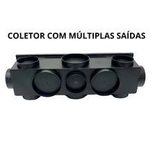 Ralo Linear Completo Modular Alumínio 15x50 com Tela Anti Insetos e Coletor Plástico com 11 Saídas Borda de Piscina - Preto - Visão 7