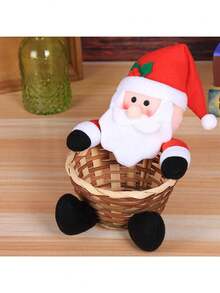 1 pieza canasta de dulces para decoración navideña, pequeña caja de dulces para decoración de mesa - Multicolor - Ver 6