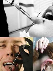 CIZME 5/25pcs Sterile Puncture Needles Piercing Needles, 12G/14G/16G/18G/ 20G Disposable Sterile Stainless Steel Hollow Piercing Needles For Ear Nose Septum Belly Tongue Eyebrow Nipple Lip Piercing - Sterile Puncture Needle - View 4