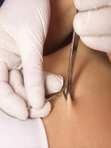 CIZME 5/25pcs Sterile Puncture Needles Piercing Needles, 12G/14G/16G/18G/ 20G Disposable Sterile Stainless Steel Hollow Piercing Needles For Ear Nose Septum Belly Tongue Eyebrow Nipple Lip Piercing - Sterile Puncture Needle - View 5