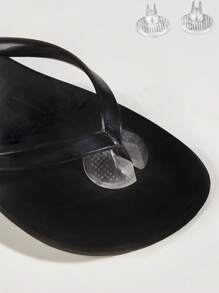 Foot care 矽膠涼鞋人字拖人字拖腳趾保護器，2入組前腳墊，抗磨損透明插入鞋墊，鞋墊，自粘腳球墊，拖鞋腳趾分離器墊 - 無色 - 查看 7