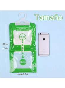 Bolsas para colgar deshumidificador de clóset, 8 paquetes de amortiguador de humedad, desodorante a prueba de humedad, uso desecante para cocina, baño, clóset, deshumidificador de clóset - Blanco - Ver 2