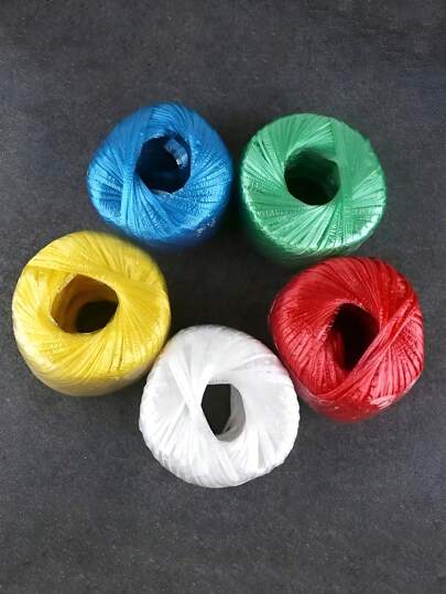 1/2/4Pz Cuerda De Polipropileno Para Embalaje (100G) Cuerda De Plástico PP Multiusos Resistente Al Desgaste Para Empaquetado, Transporte, Manualidades, Artesanías, Jardinería Y Bricolaje - Rafia Decorativa